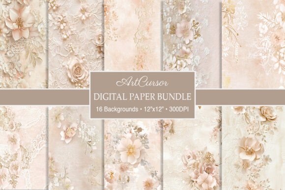 Download Vintage Floral Wedding Lace Backgrounds - Vintage Collection
