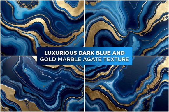 Download Luxury Dark Blue and Gold Marble Texture - Premium Bundle