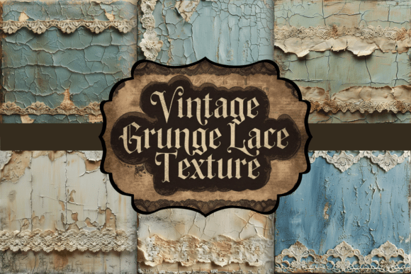 Download Vintage Grunge Lace Texture - Vintage Collection